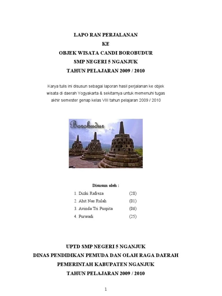 Contoh Laporan Study Tour Ke Jogjakarta Seputar Laporan Cute766