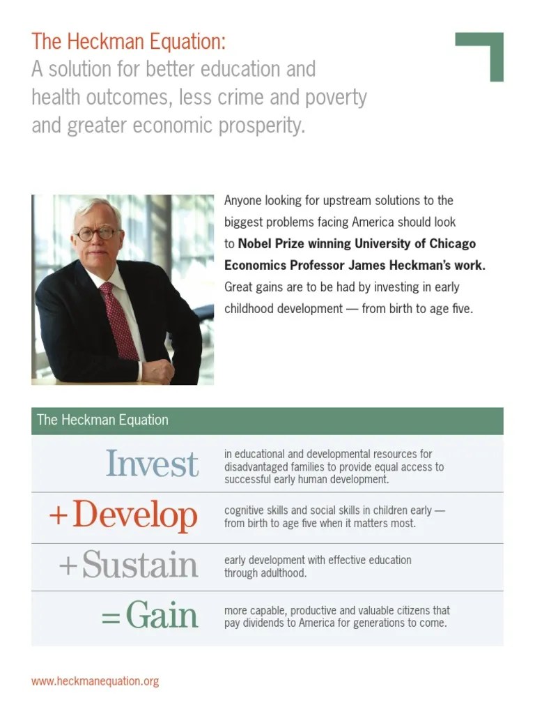 Heckman Equation | PDF | Child Development | Relationships