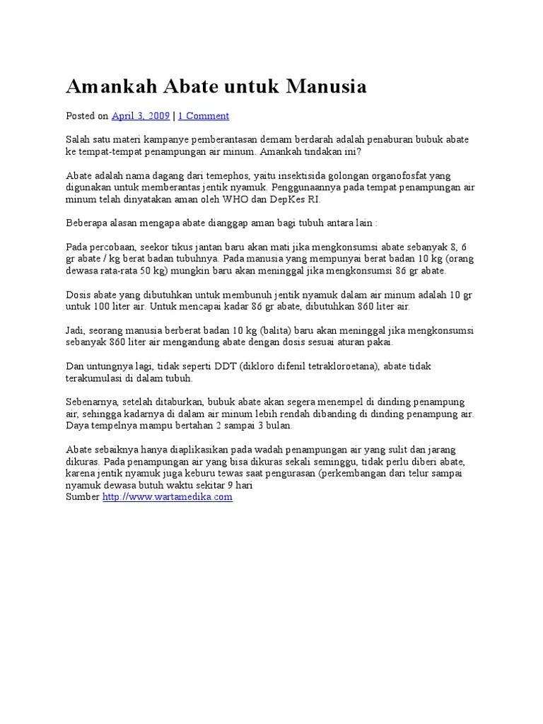 Amankah Abate Untuk | PDF