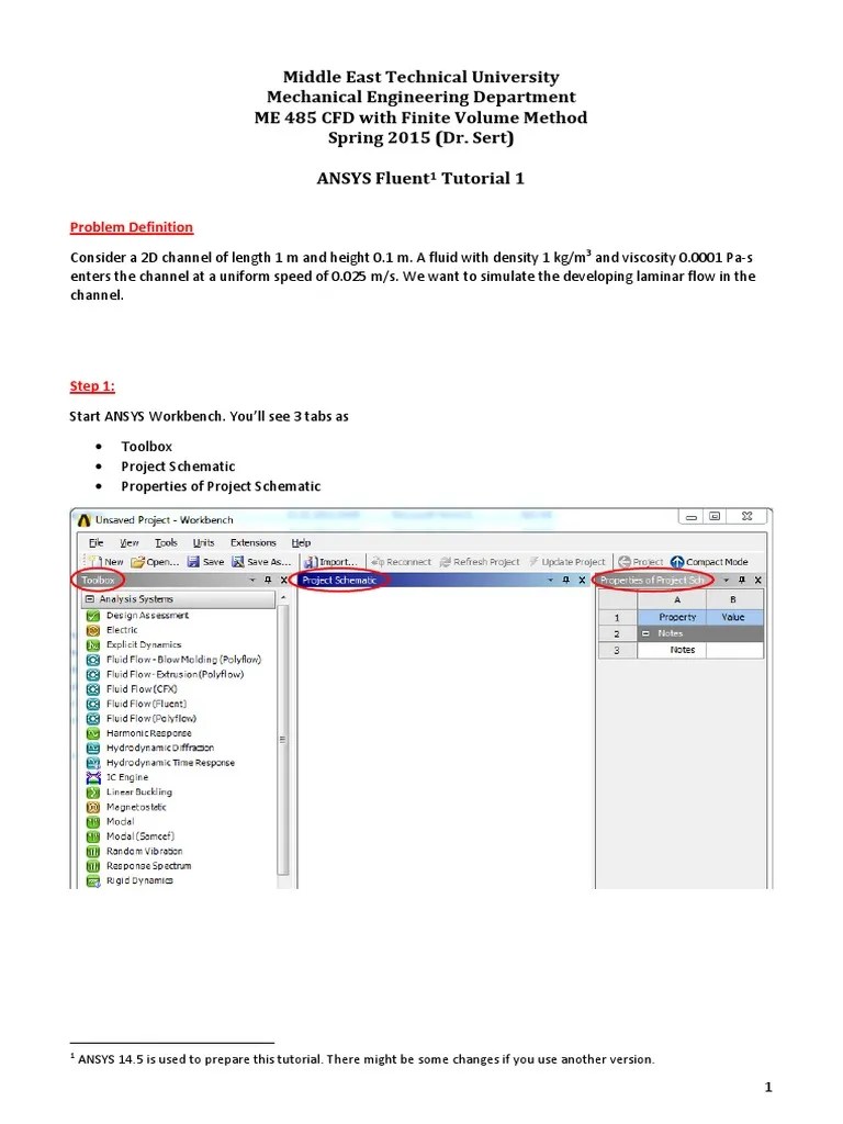 FLUENT Tutorial 1 - Developing Flow In A Channel | Download Free PDF ...