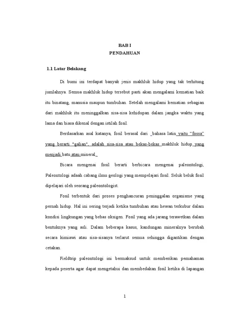 Karena itu penulis sangat mengharapkan kritik serta saran yang membangun untuk penulis. Laporan Fieldtrip Paleontologi Pdf