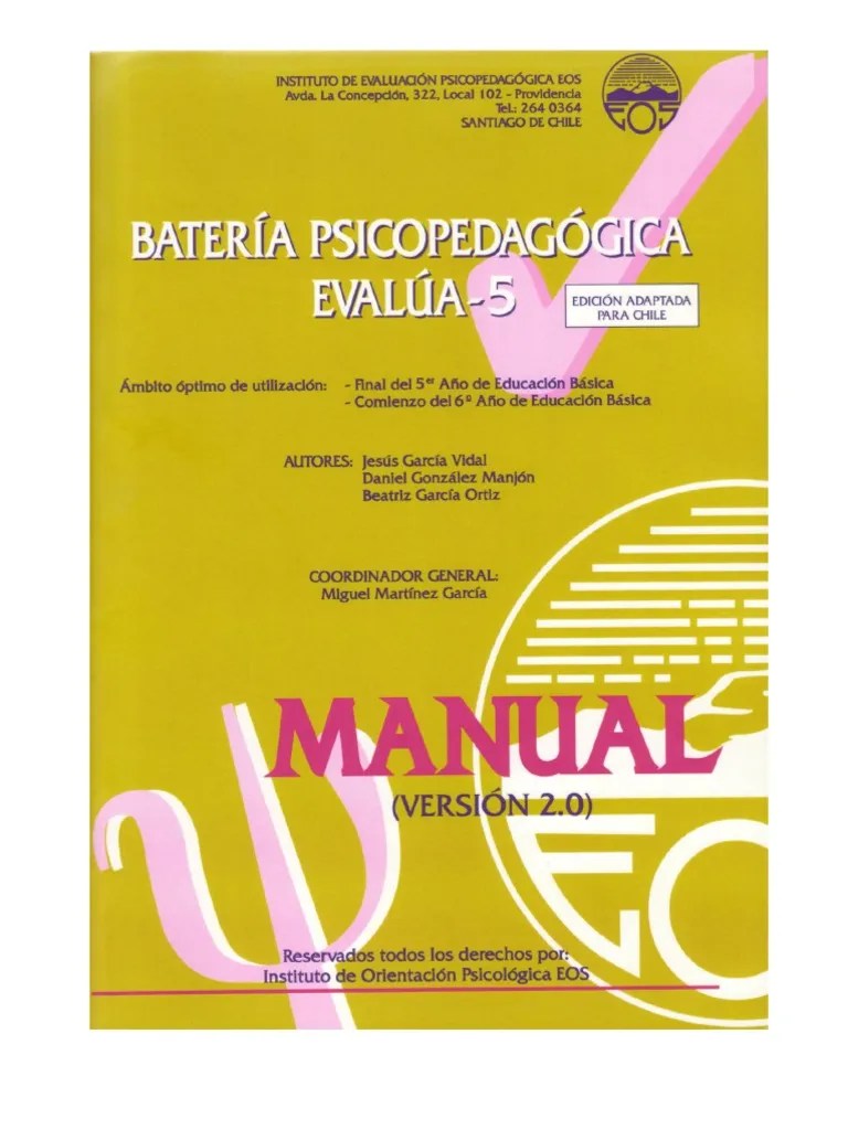 Manual Evalua 5 PDF | PDF