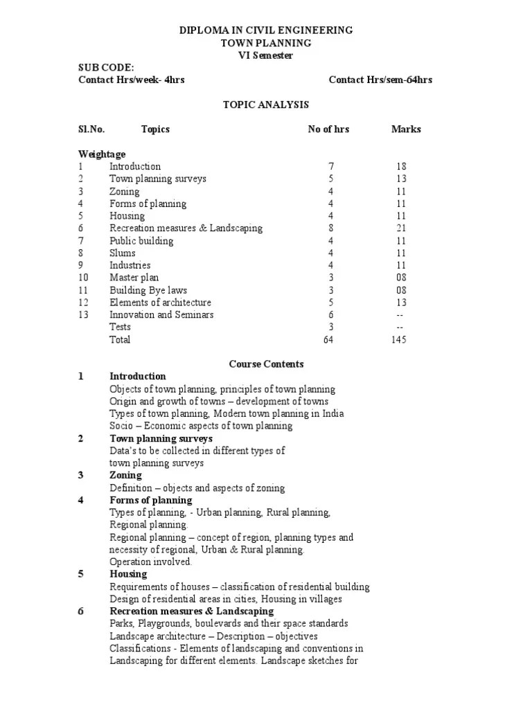 Town Planning | PDF | Urban Planning | Zoning