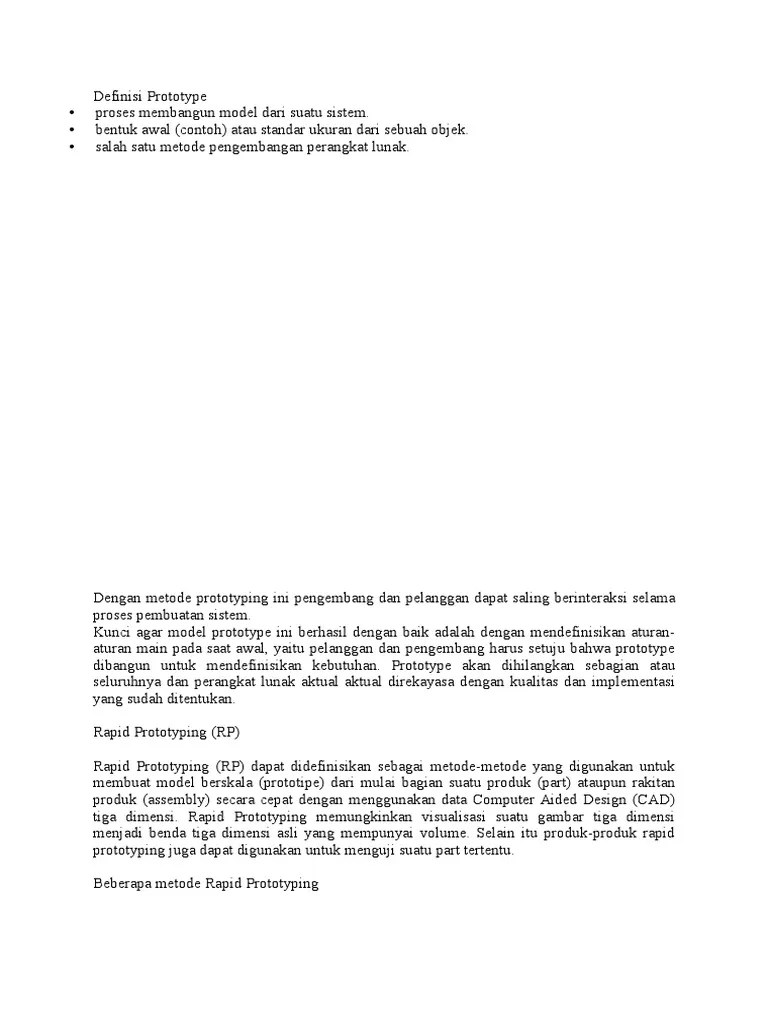 Definisi Prototype | PDF