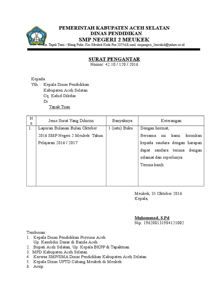 Surat Pengantar | PDF