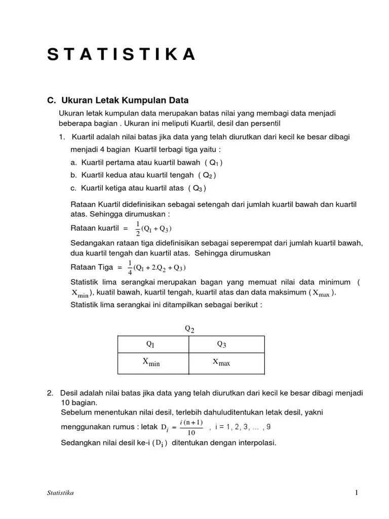 Contoh Soal Kuartil Desil Dan Persentil Berbagi Contoh Soal Cute766