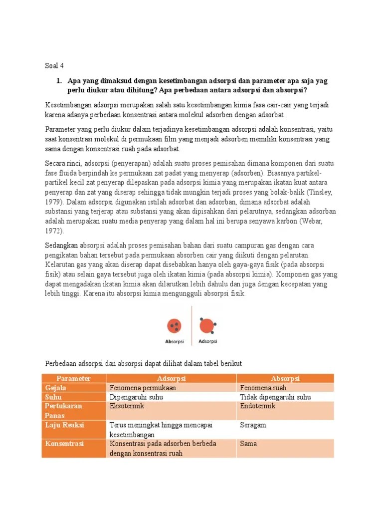 Adsorpsi Jawaban UTS | PDF