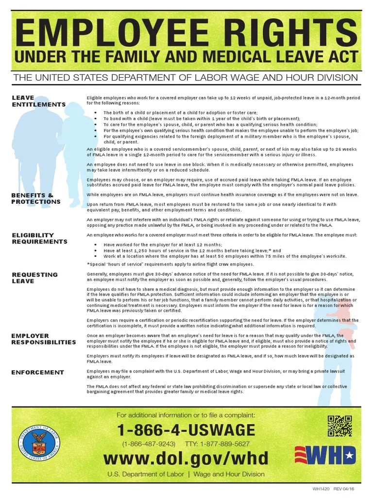 Family And Medical Leave Act | PDF | Family And Medical Leave Act Of ...