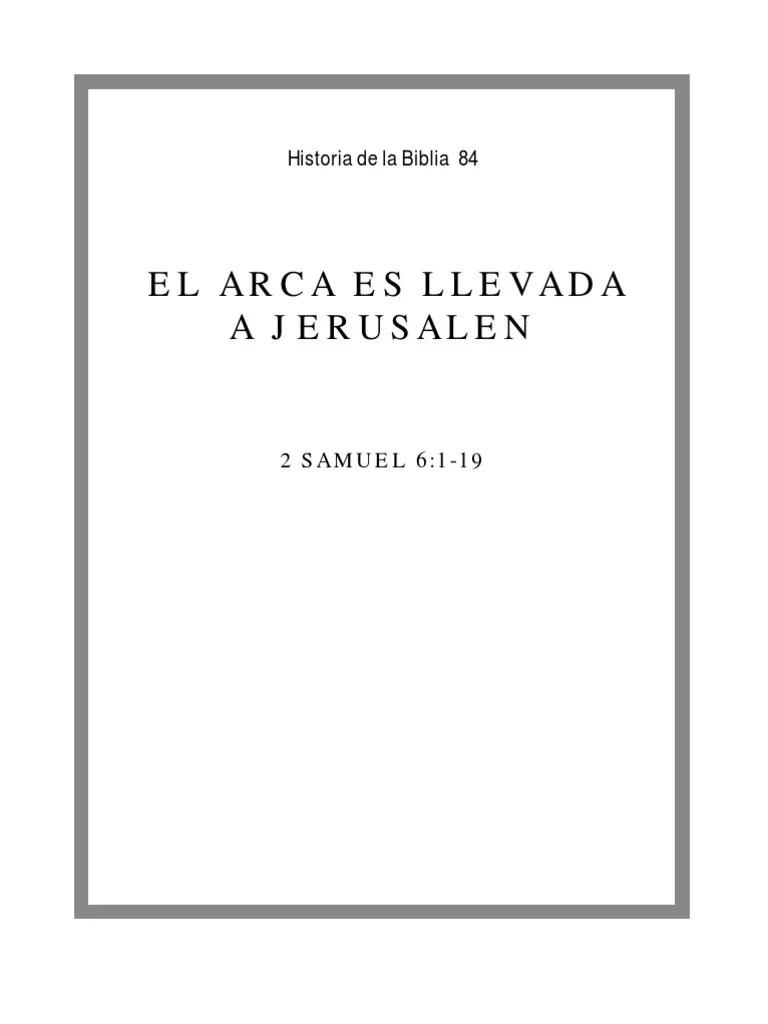84 El Arca Es Llevada A Jerusalen | PDF | David | Biblia Hebrea