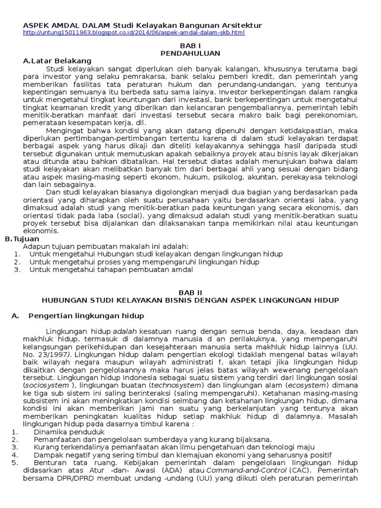 28 Aspek Lingkungan Hidup Dalam Studi Kelayakan Bisnis - Info Dana Tunai
