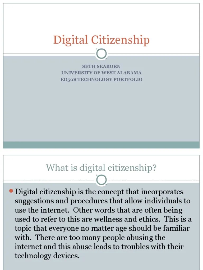 Digital Citizenship | PDF