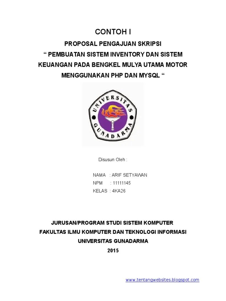 Proposal Pengajuan Judul Skripsi Cute766