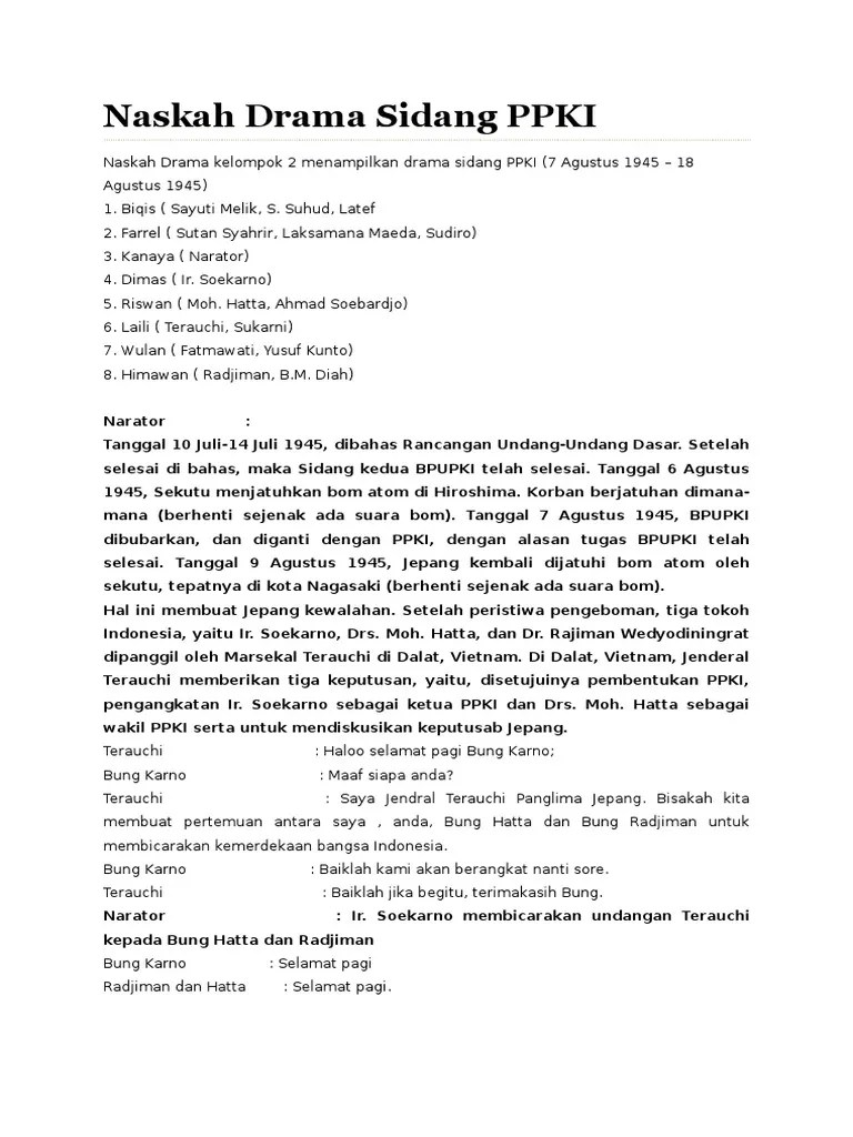 Naskah Drama Sidang | PDF