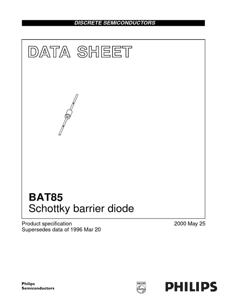 Diode Bat85 Data Sheet Diode Electrical Engineering