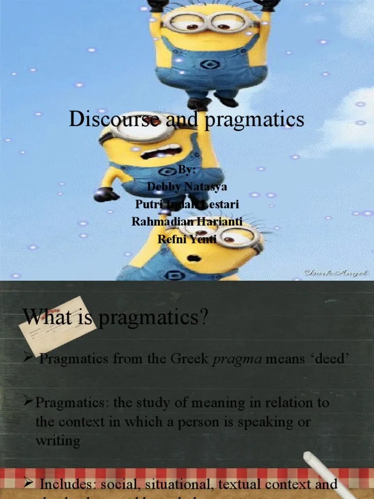Discourse And Pragmatics | Download Free PDF | Discourse | Context ...