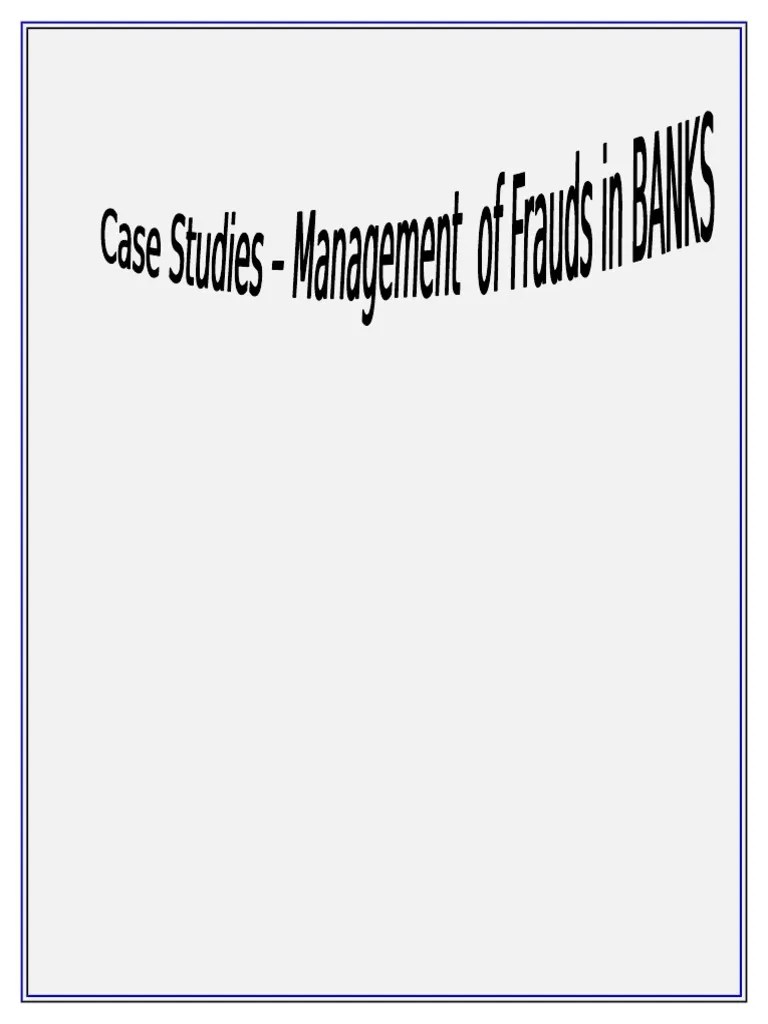 Banking Case Studies | PDF | Phishing | Fraud