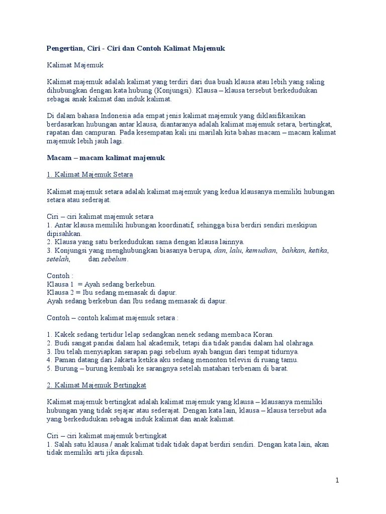 contoh anak kalimat dan induk kalimat Archives - Kumpulan Tugas Sekolah