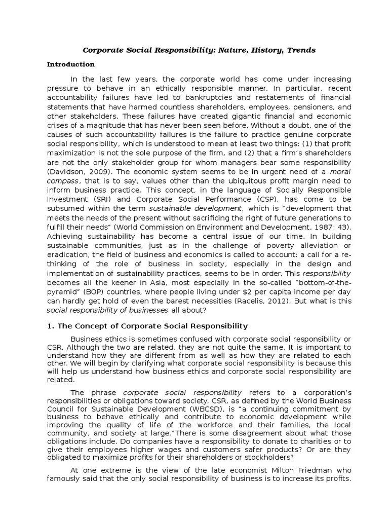 Corporate Social Responsibility | PDF | Corporate Social Responsibility | Stakeholder (Corporate)