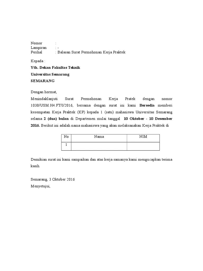 Dwika aksara motor, yang bersangkutan telah mempelajari tentang pemeliharaan dan perbaikan/service mesin contoh surat keterangan tidak mampu dari ketua rt. Surat Balasan MAGANG