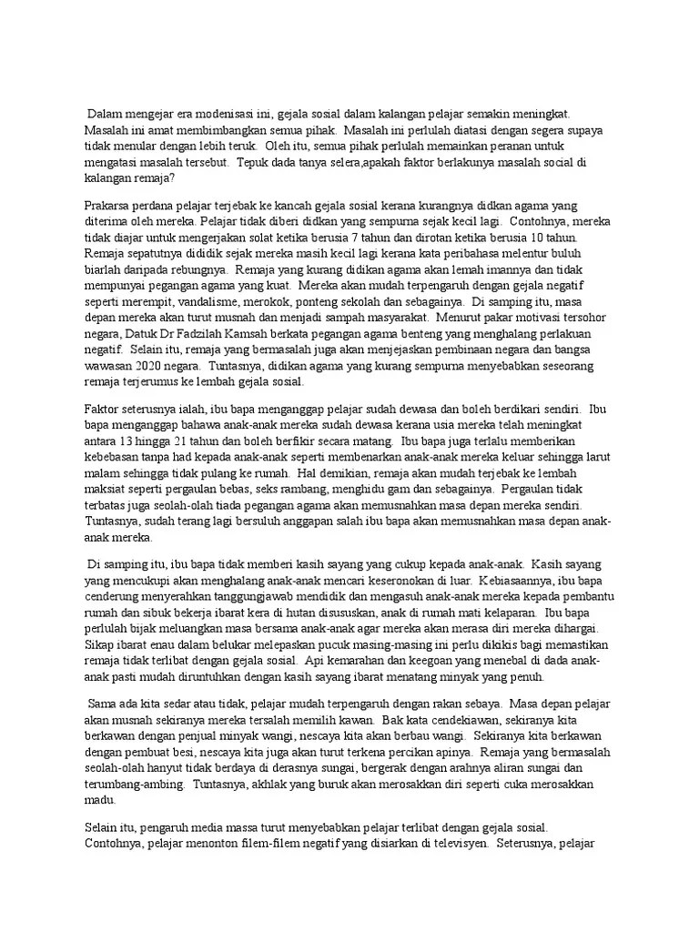 12-Faktor-Faktor Berlakunya Masalah Sosial Di Kalangan Remaja | PDF