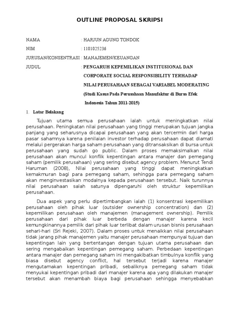 Contoh Pembuatan Outline Sederhana Untuk Kerangka Tulisan Kosngosan Cute766