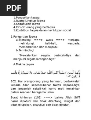 Taqwa | PDF