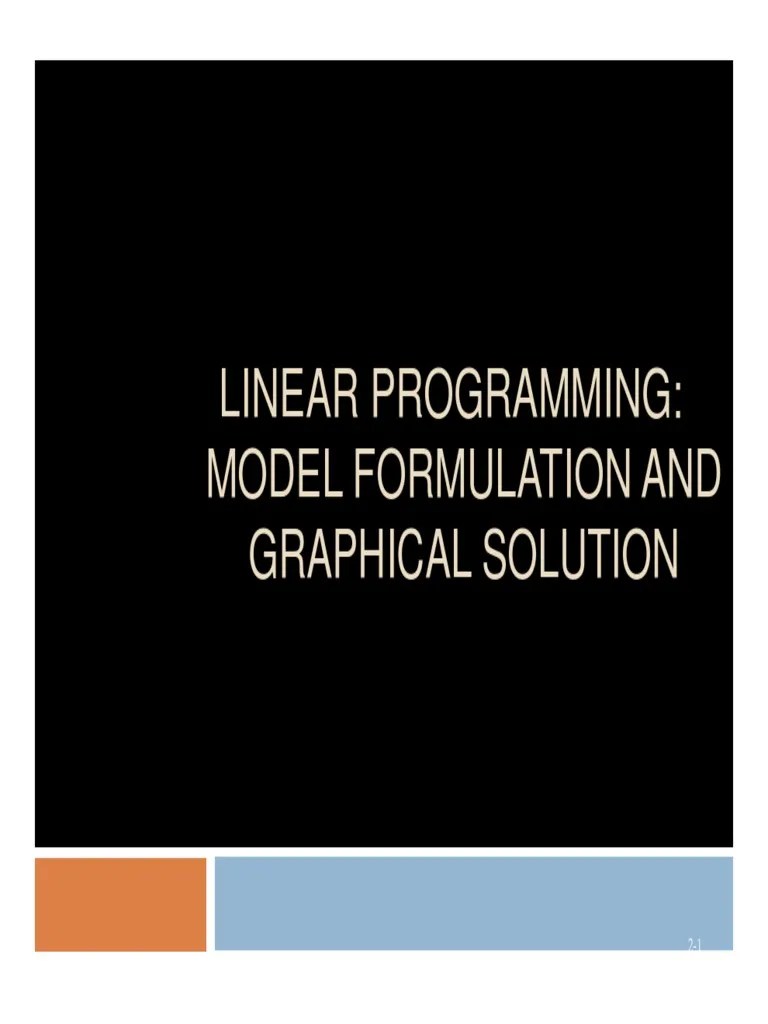 LPP-Graphical Method | PDF | Linear Programming | Loss Function