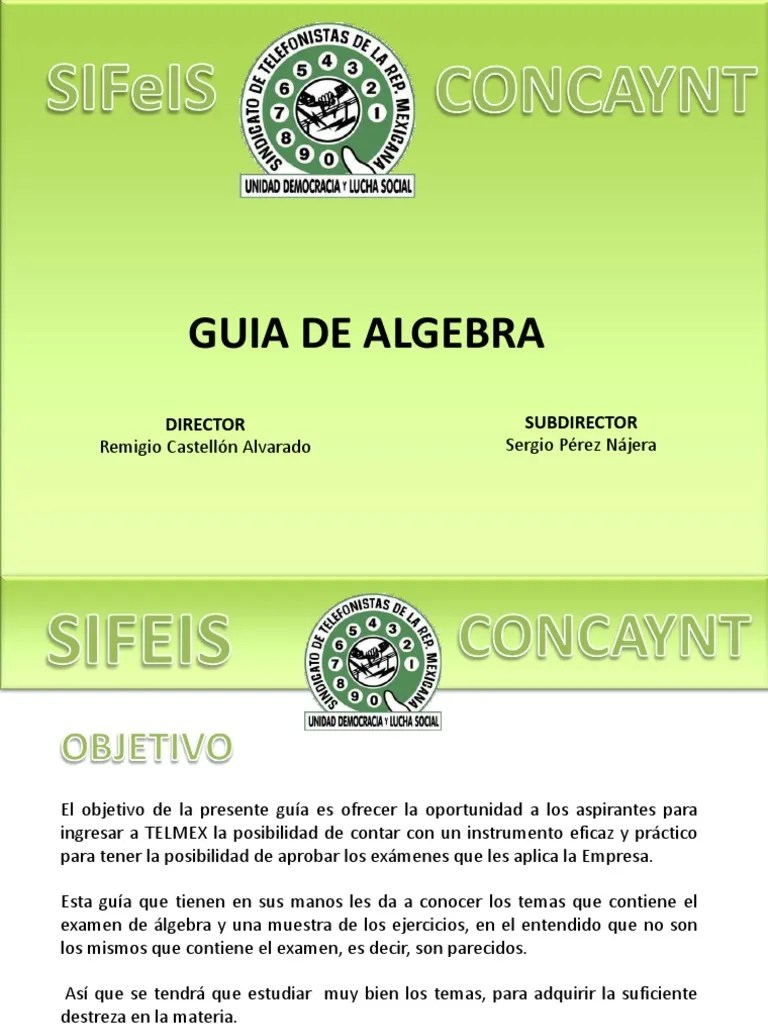 Algebra | PDF | Álgebra | Conceptos Matemáticos