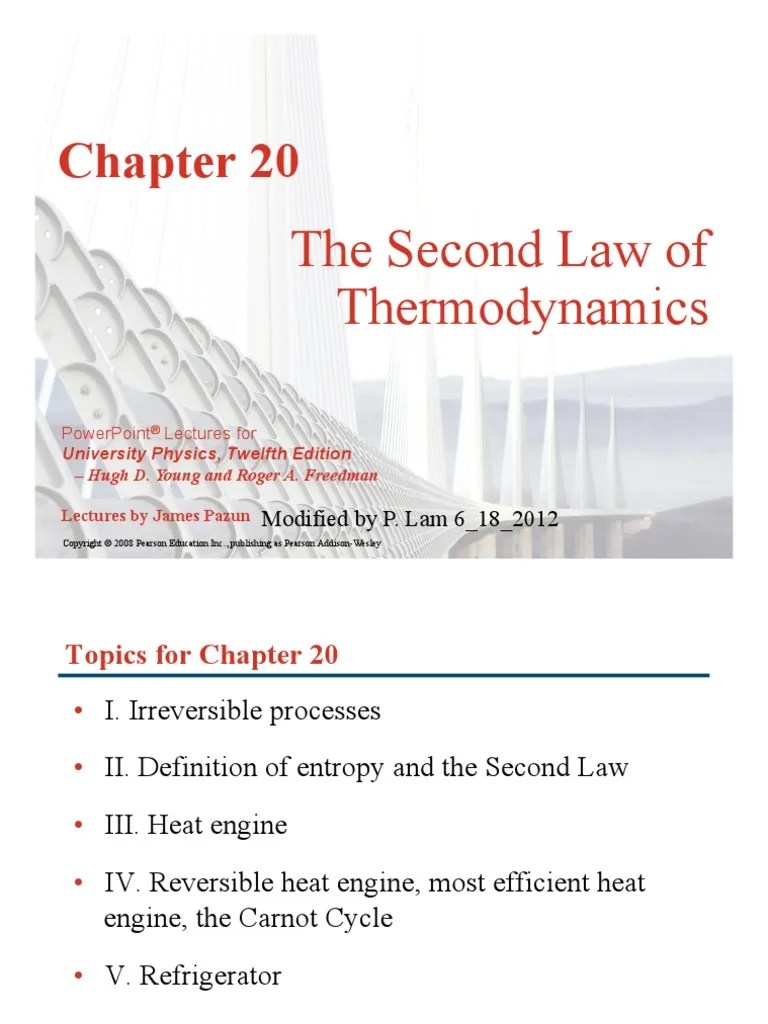 Second Law Of Thermodynamics | PDF | Second Law Of Thermodynamics | Thermodynamics