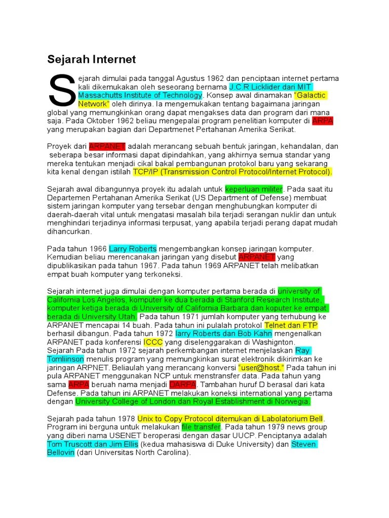 Sejarah Internet | PDF