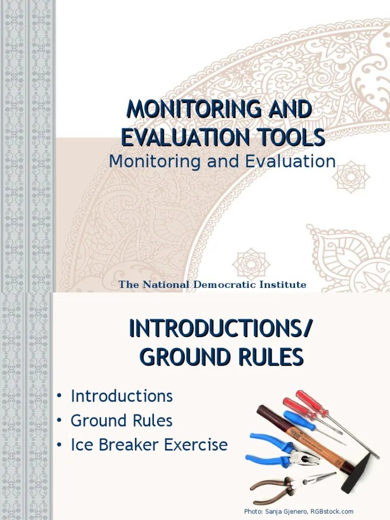 Monitoring And Evaluation Tools | PDF | Program Evaluation | Monitoring ...