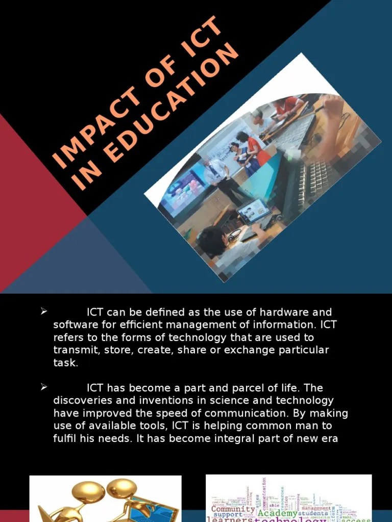 Impact Of Ict In Education | PDF