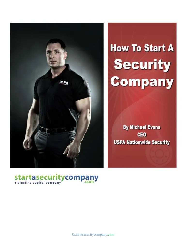 How To Start A Security Company | PDF | Security Guard | Business