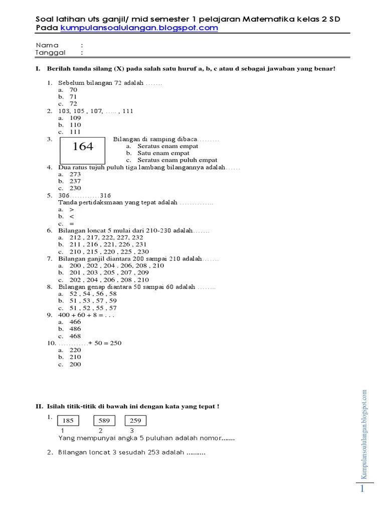 Pola Bilangan Matematika Ganjil Dan Genap Simple Matematika 