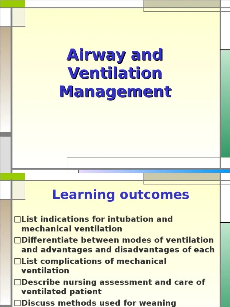 Airway And Ventilation Management | Download Free PDF | Clinical ...