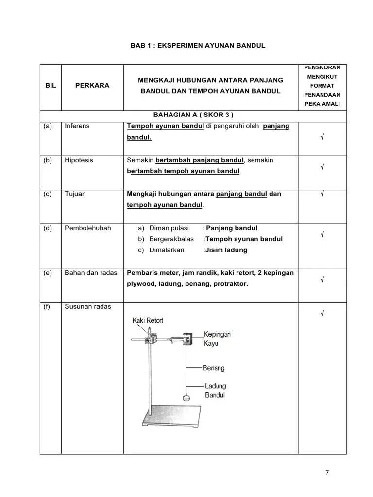 Nota sains bab 5 (3) Jawapan Eksperimen Fizik Tingkatan 4 Kuantan Anirasota