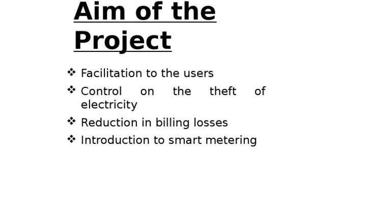 Facilitation To The Users Control On The Theft Of Electricity Reduction ...