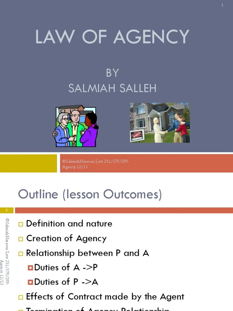 Agency Business Law | PDF | Law Of Agency | Ratification