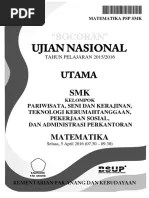 Tahun pelajaran 2015 / 2016 . Bocoran Soal Un Matematika Smk Psp 2016 Pak Anang Blogspot Com Pdf
