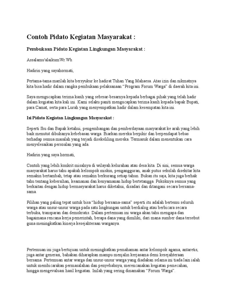 Contoh Pidato Tentang Demokrasi // Kumpulan Contoh Terbaru