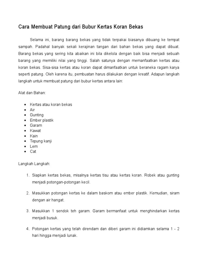 4 Cara Membuat Patung