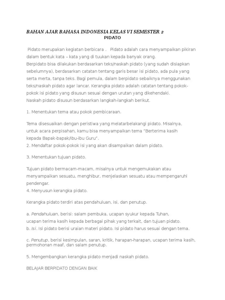 Bahan Ajar Bahasa Indonesia Kelas Vi Semester Pengumman Bahan Ajar ini digunakan oleh guru kelas 3 pada Tema 6 Subtema 1 Temanku Sahabatku di Pembelajaran 4.