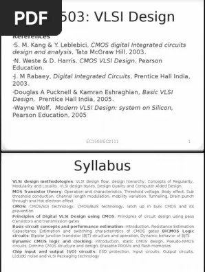 Lect1 Cmos Integrated Circuit