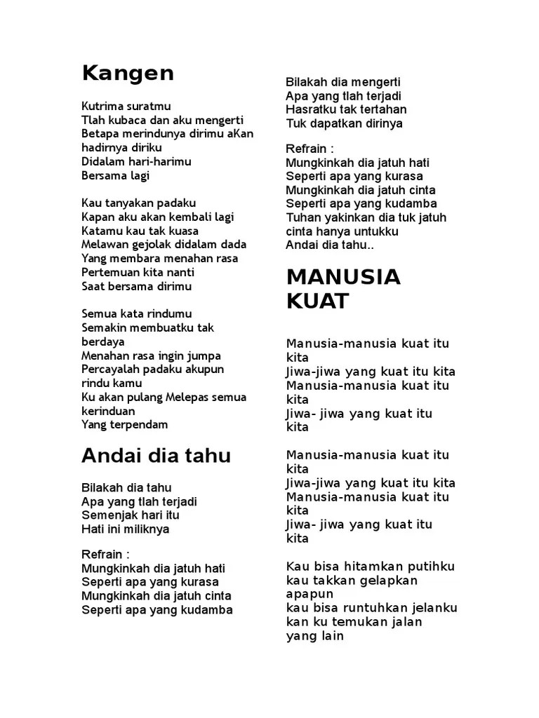 Lyrics for maafkan diriku by heidy diana. Lirik Lagu Rame2 Pdf