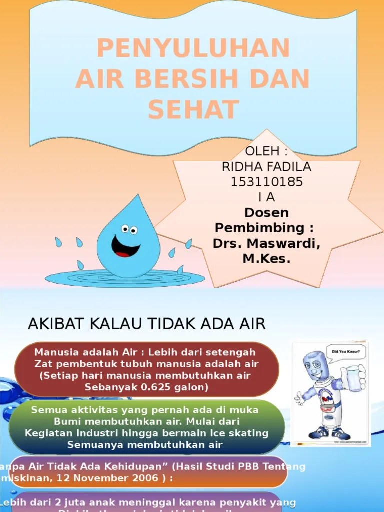 Penyuluhan Air Bersih Dan Sehat | PDF