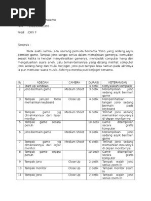 Rahasia menulis script (naskah) video yang menarik. Contoh Script Video Singkat Pdf