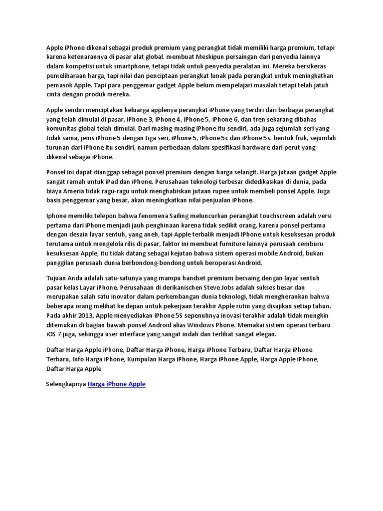 Pdfelement para ios ofrece una conversión sencilla de sus imágenes a formato pdf para sus dispositivos ios. Daftar Harga Apple Iphone Lengkap Pdf