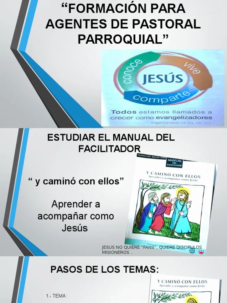 Formación Para Agentes De Pastoral Parroquial Original. | PDF | Misionero | Eucaristía