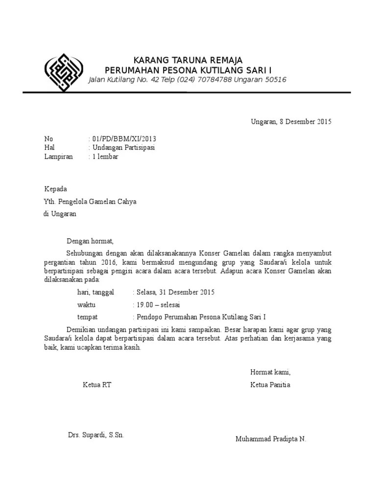 Meski sudah sudah teknologi yang super canggih, . Contoh Surat Undangan Expo Ciksitihelminapunya