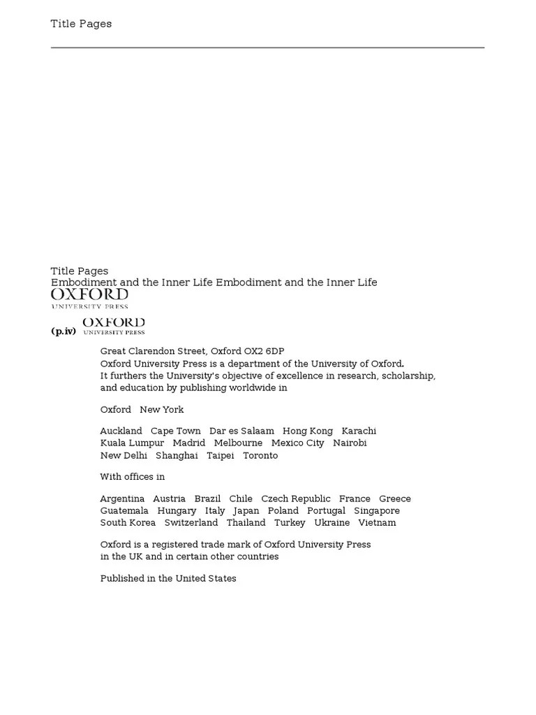 Embodiment PDF | PDF | Metaphysics | Consciousness